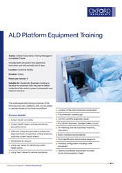 ALD系统培训课程