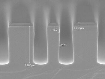 CAIBE GaAS硬掩模SEM