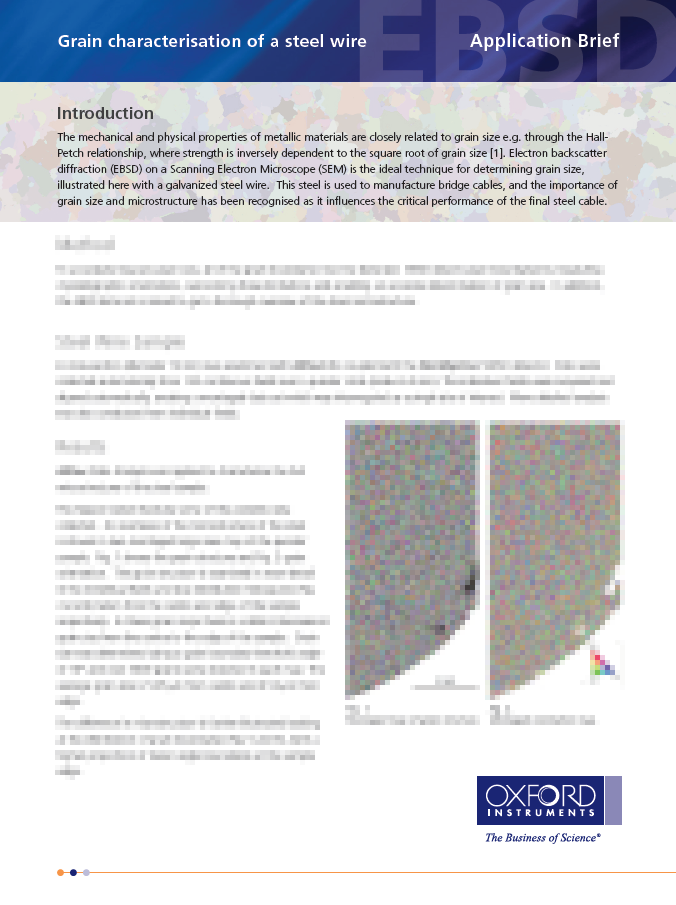 钢丝的晶粒特性