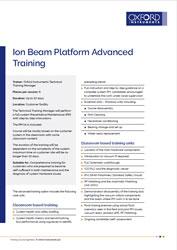 离子束高级训练课程