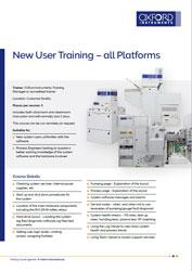 新用户的设备培训课程