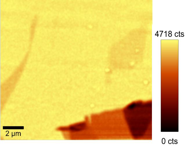 剥落石墨烯的SNOM图像。