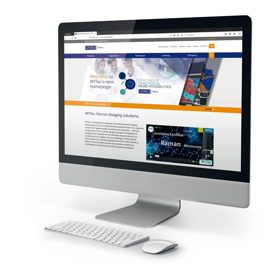 新WITEC网站屏幕