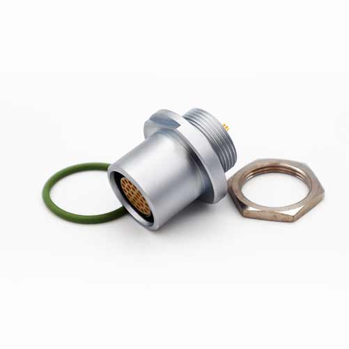 FISCHER 27 PIN DBEE105A RECEPTACLE 27 WAY SOCKETS product photo Front View L